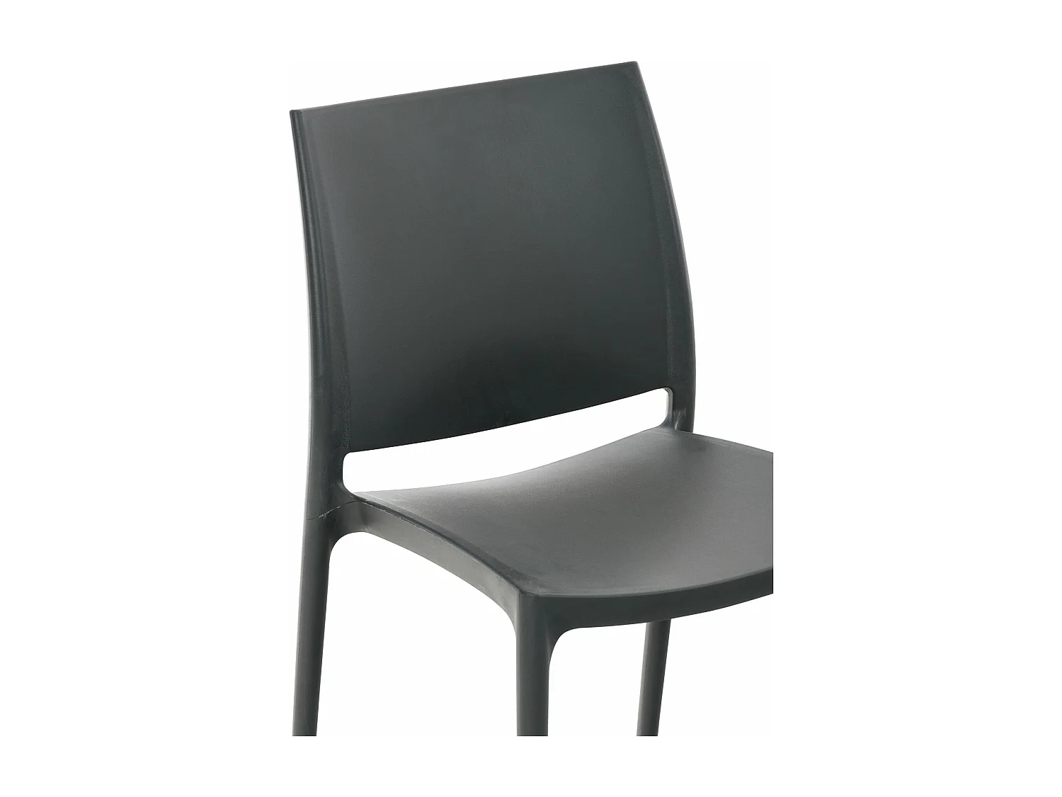 Chaises de jardin - Plastique - Gris foncé - Maya