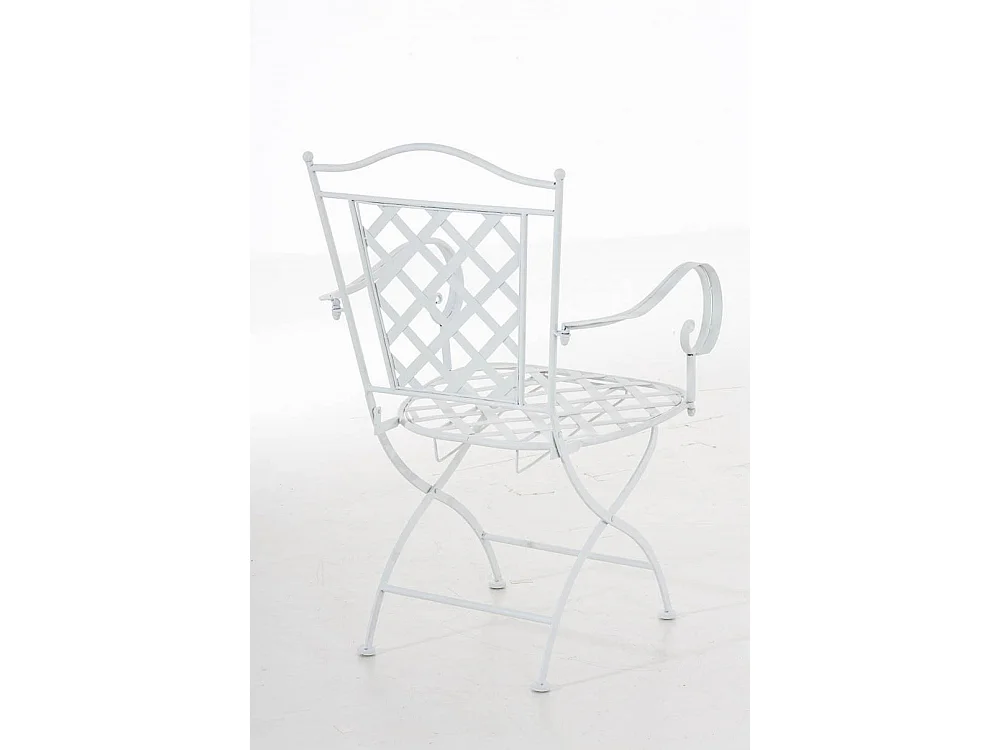 tuinstoel - Metalen & Gegalvaniseerd ijzer - wit - Adara