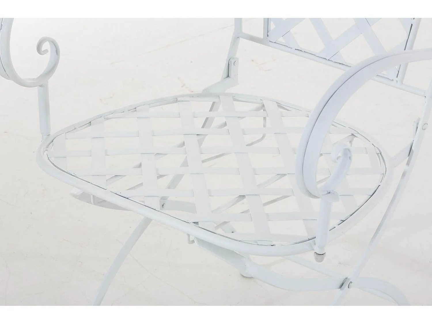 tuinstoel - Metalen & Gegalvaniseerd ijzer - wit - Adara