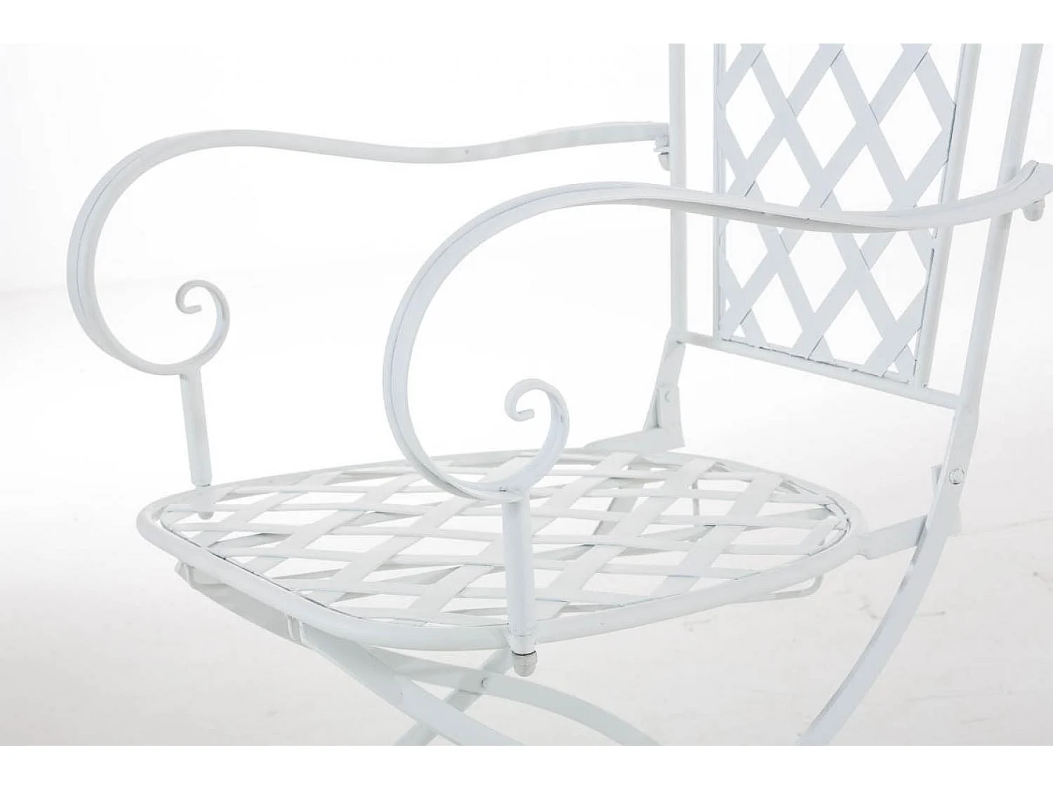 tuinstoel - Metalen & Gegalvaniseerd ijzer - wit - Adara