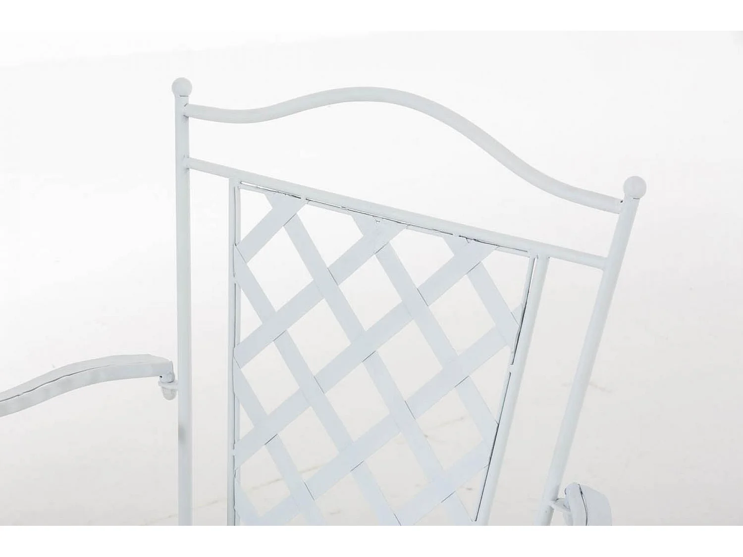 Chaises de jardin - Métal & Fer galvanisé - Blanc - Adara