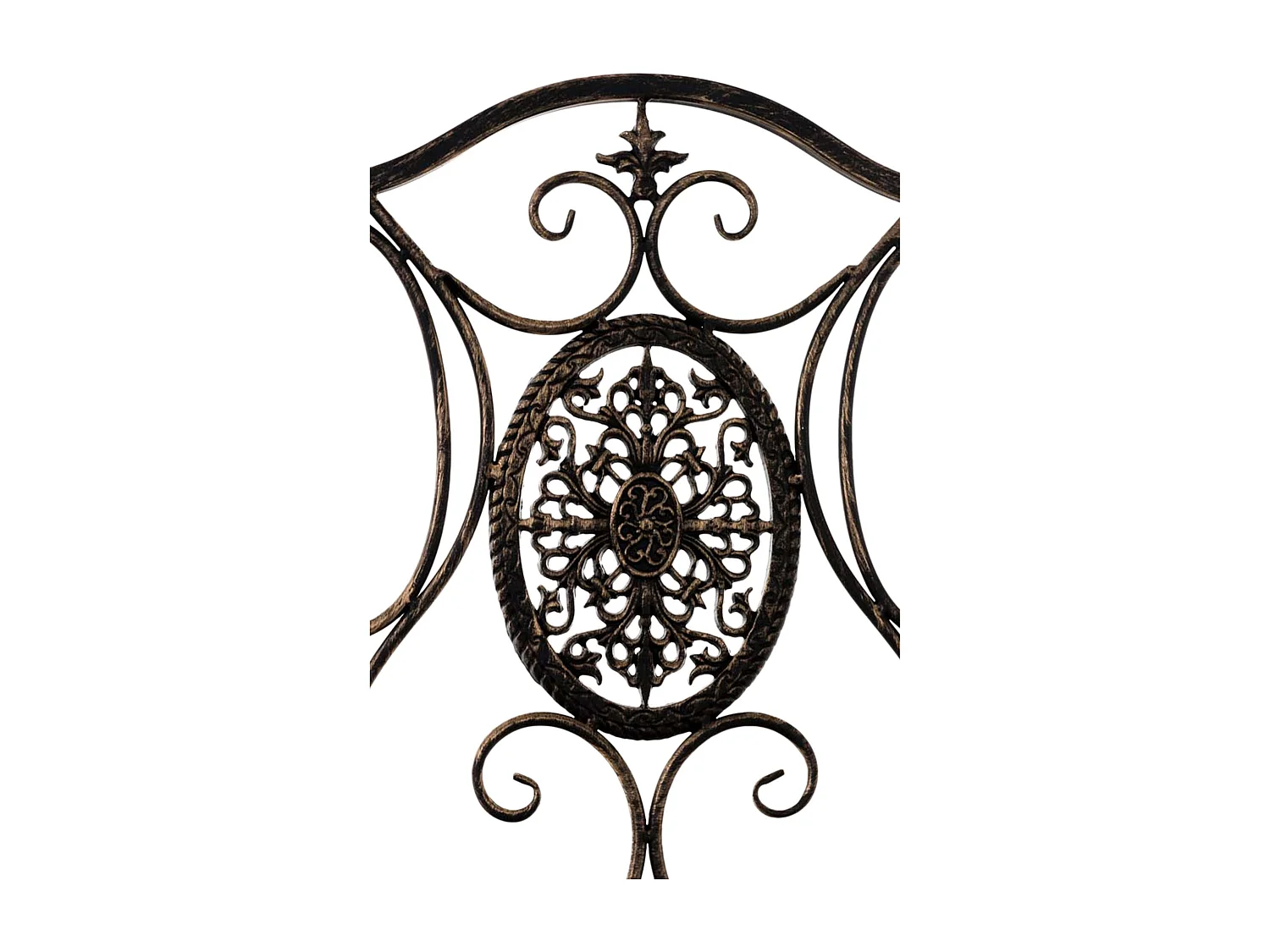 Lot de 2  Chaises de jardin - Métal - Bronze - Sibell