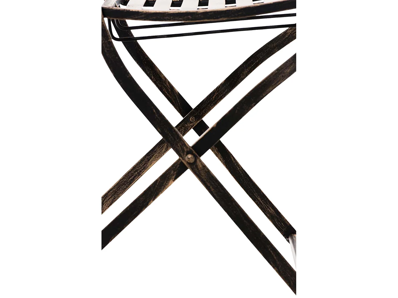 Lot de 2  Chaises de jardin - Métal - Bronze - Sibell