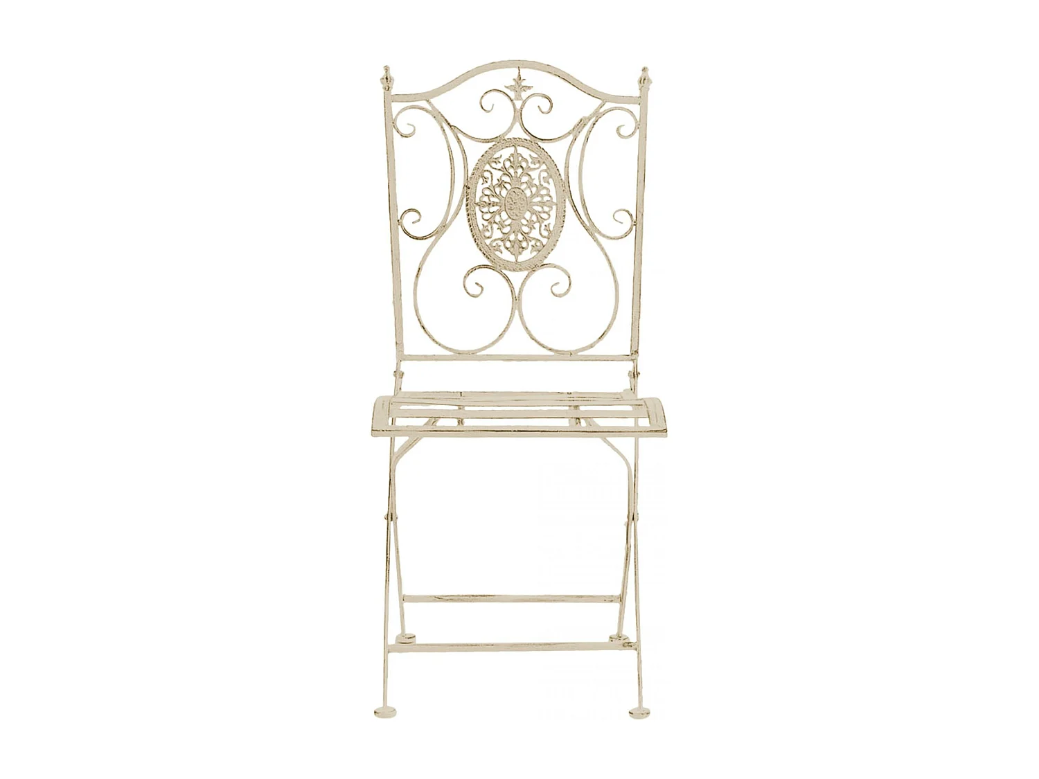 Chaises de jardin - Métal - Crème antique - Sibell