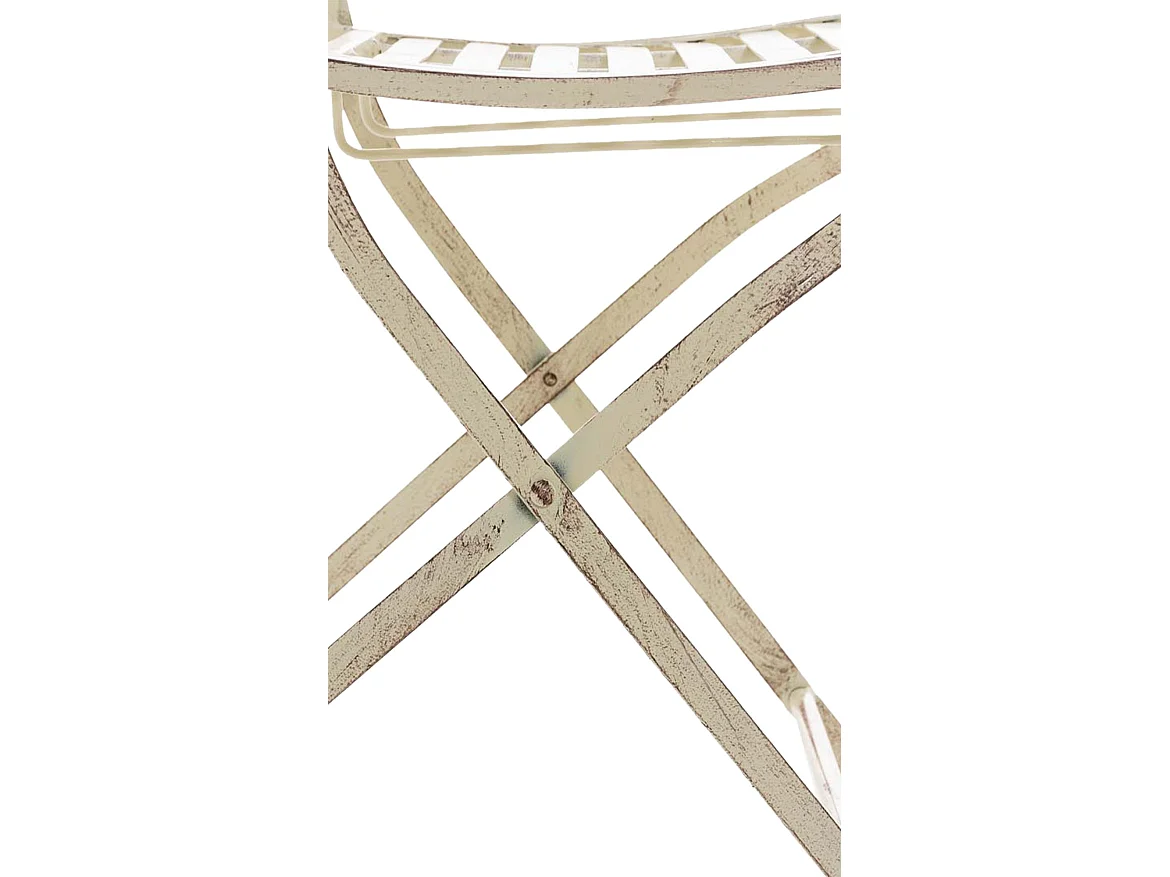 Chaises de jardin - Métal - Crème antique - Sibell