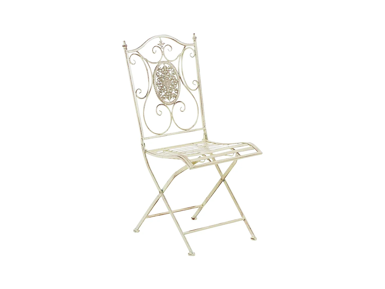 Chaises de jardin - Métal - Crème antique - Sibell