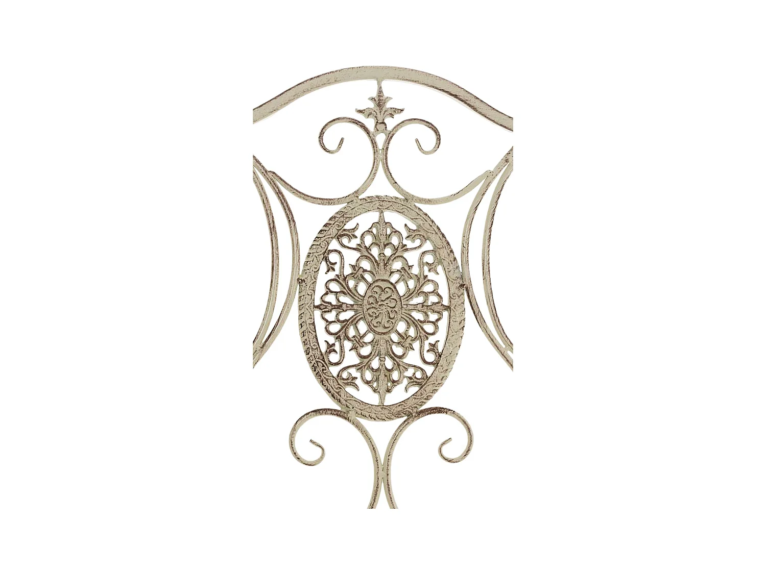 Tuinstoel - Metaal - antiek/creme - Sibell