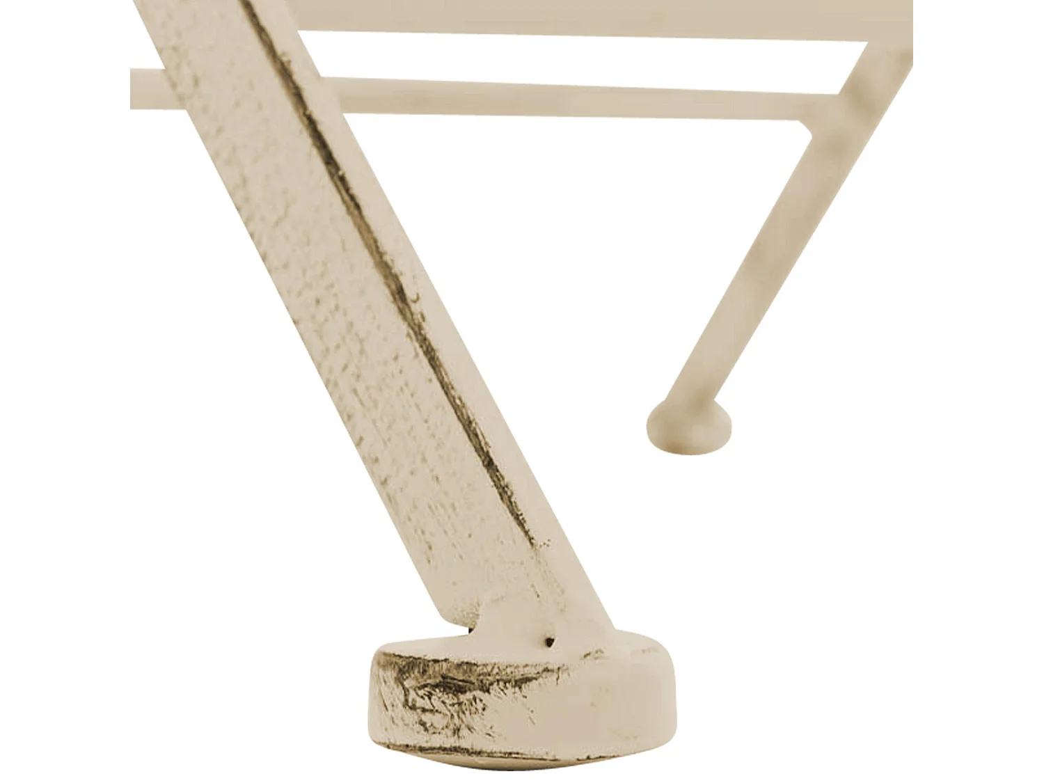 Gartenstuhl - Metall - antik-creme - Sibell