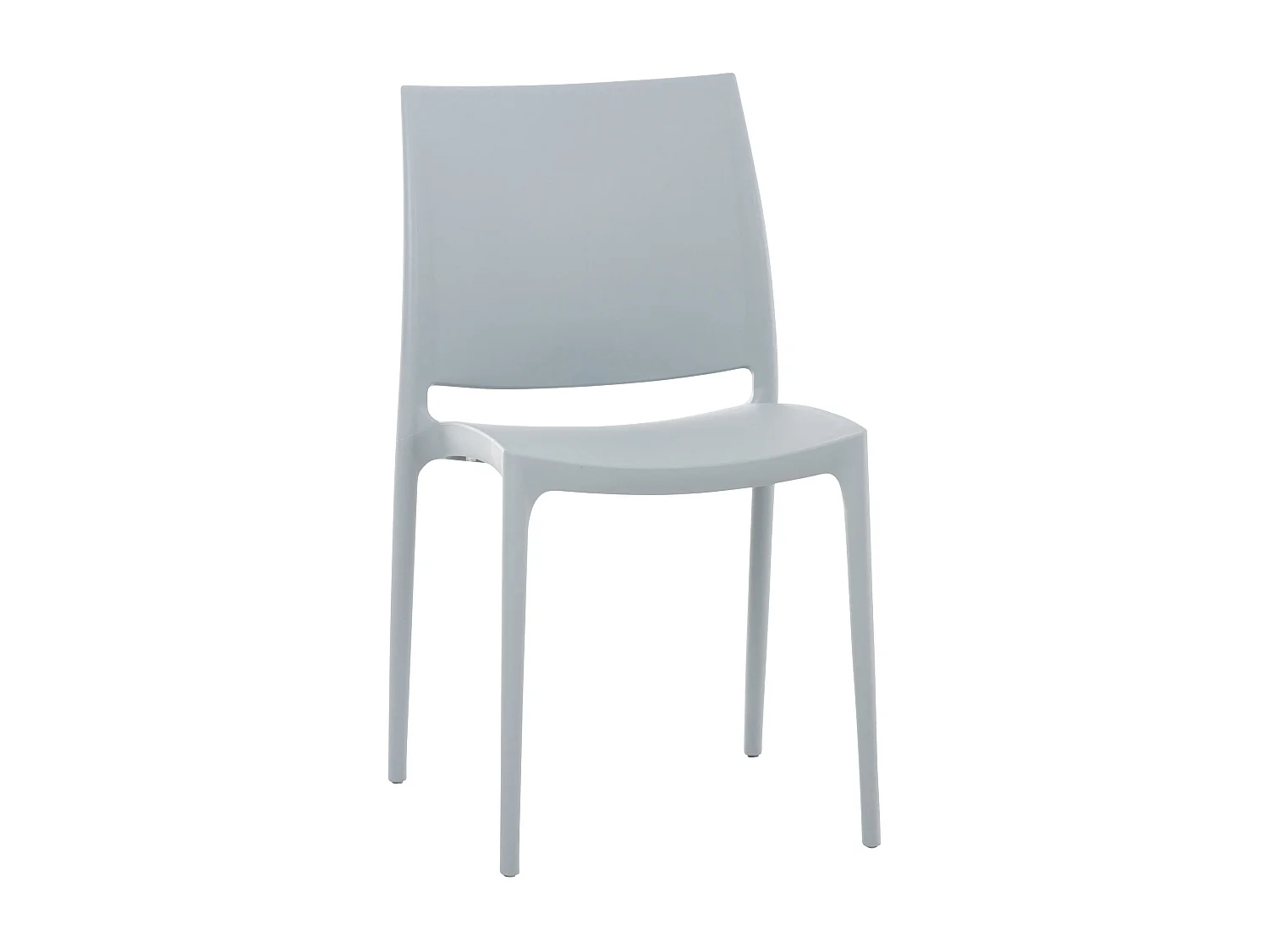 Chaises de jardin - Plastique & Acier inoxydable - Gris clair - Maya
