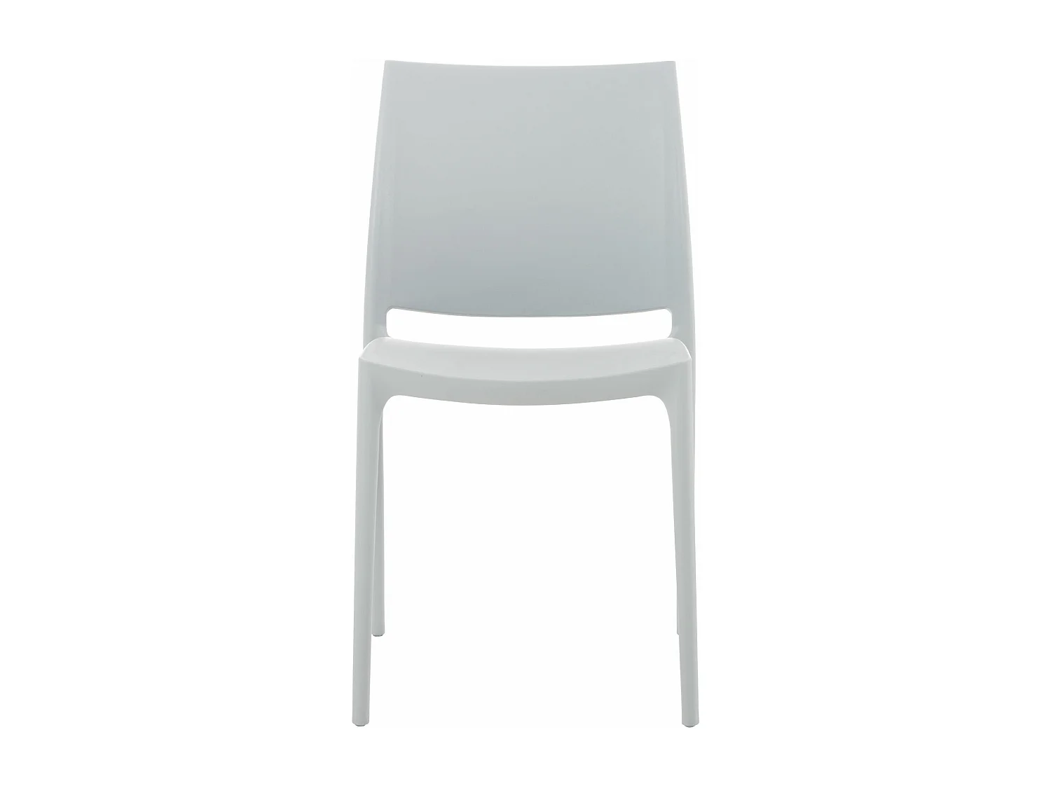 Chaises de jardin - Plastique & Acier inoxydable - Gris clair - Maya
