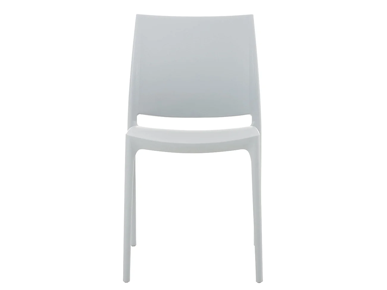 Chaises de jardin - Plastique & Acier inoxydable - Gris clair - Maya