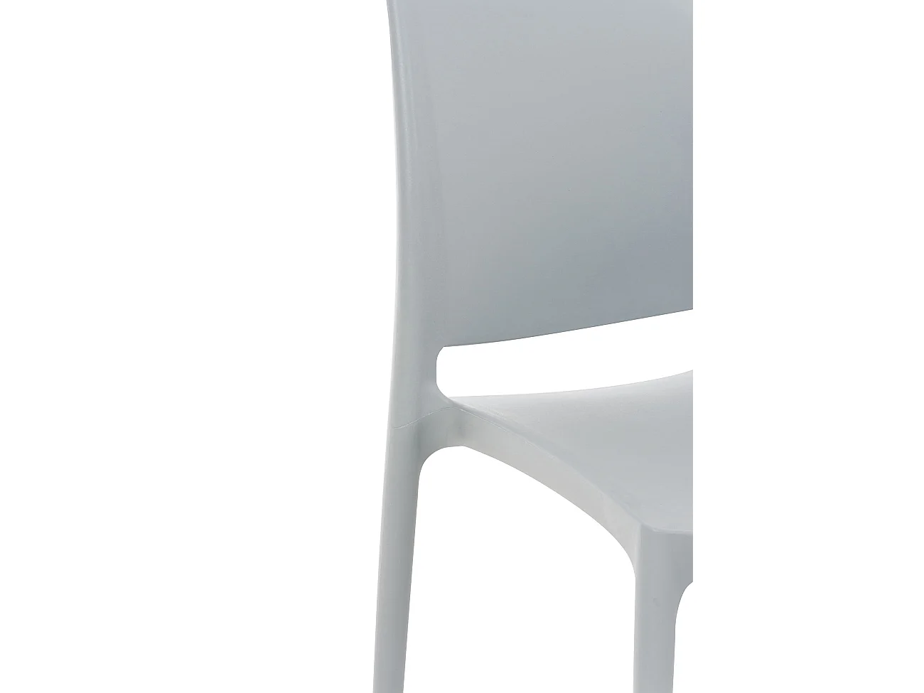 Chaises de jardin - Plastique & Acier inoxydable - Gris clair - Maya