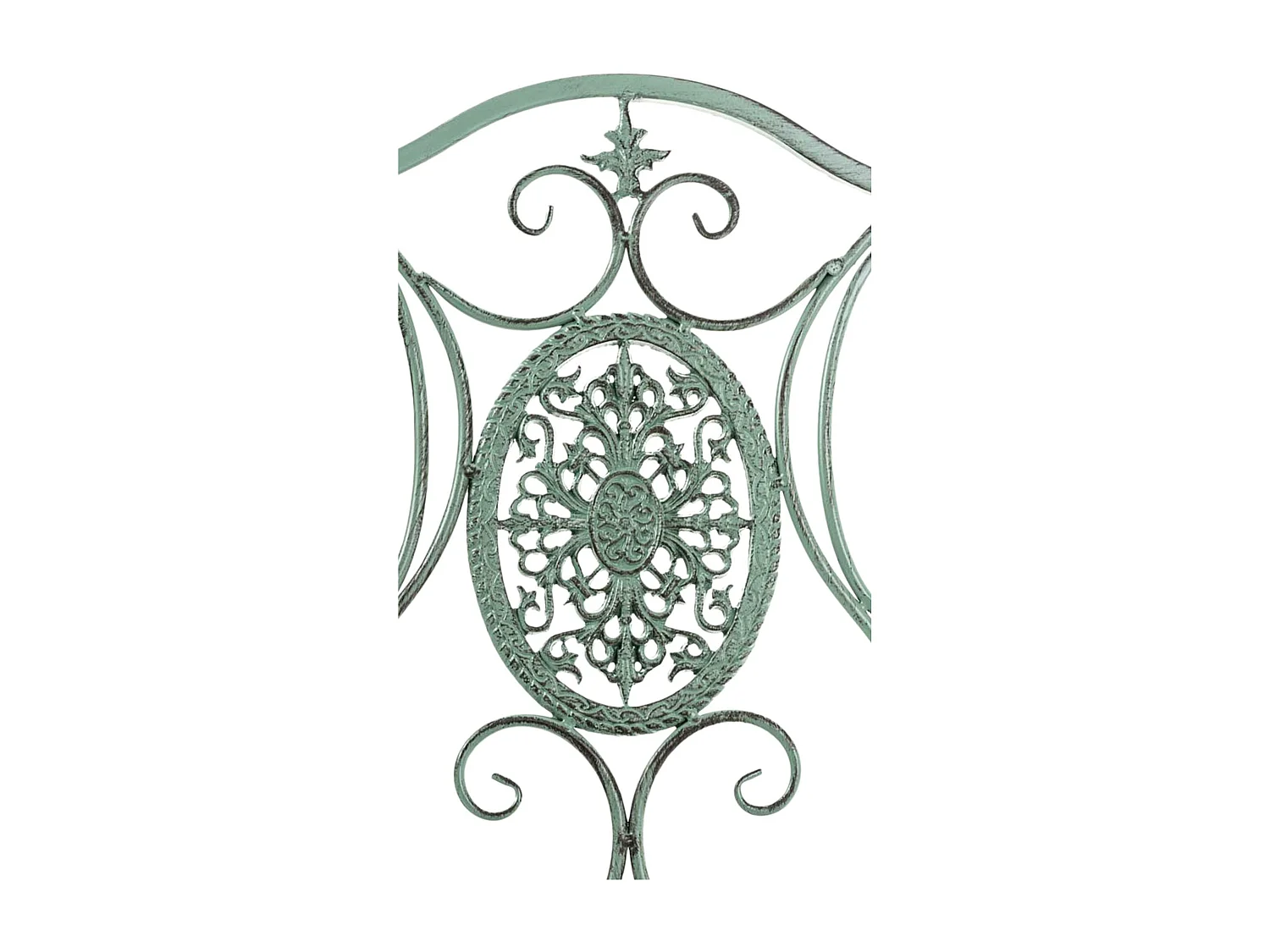 Tuinstoel - Metaal & natura - antiek/groen - Sibell