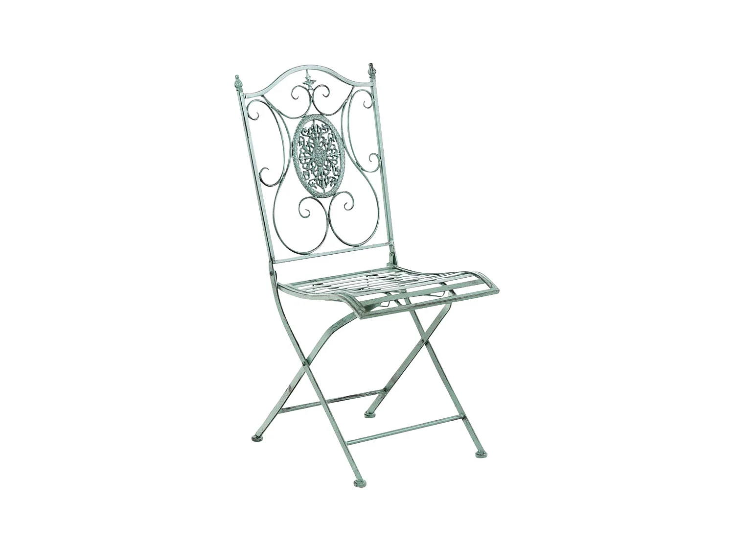 Chaises de jardin - Métal & Nature - Vert antique - Sibell