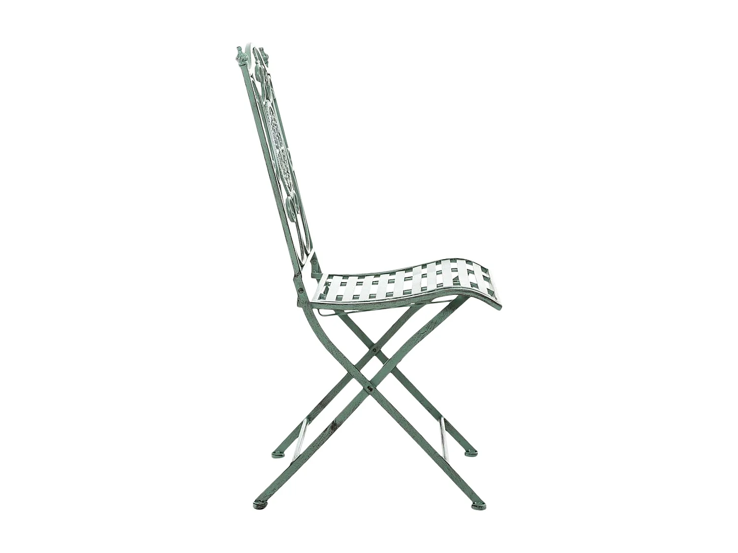 Chaises de jardin - Métal & Nature - Vert antique - Sibell