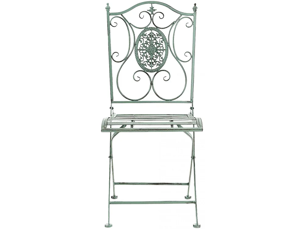 Chaises de jardin - Métal & Antique clair - Vert antique - Sibell