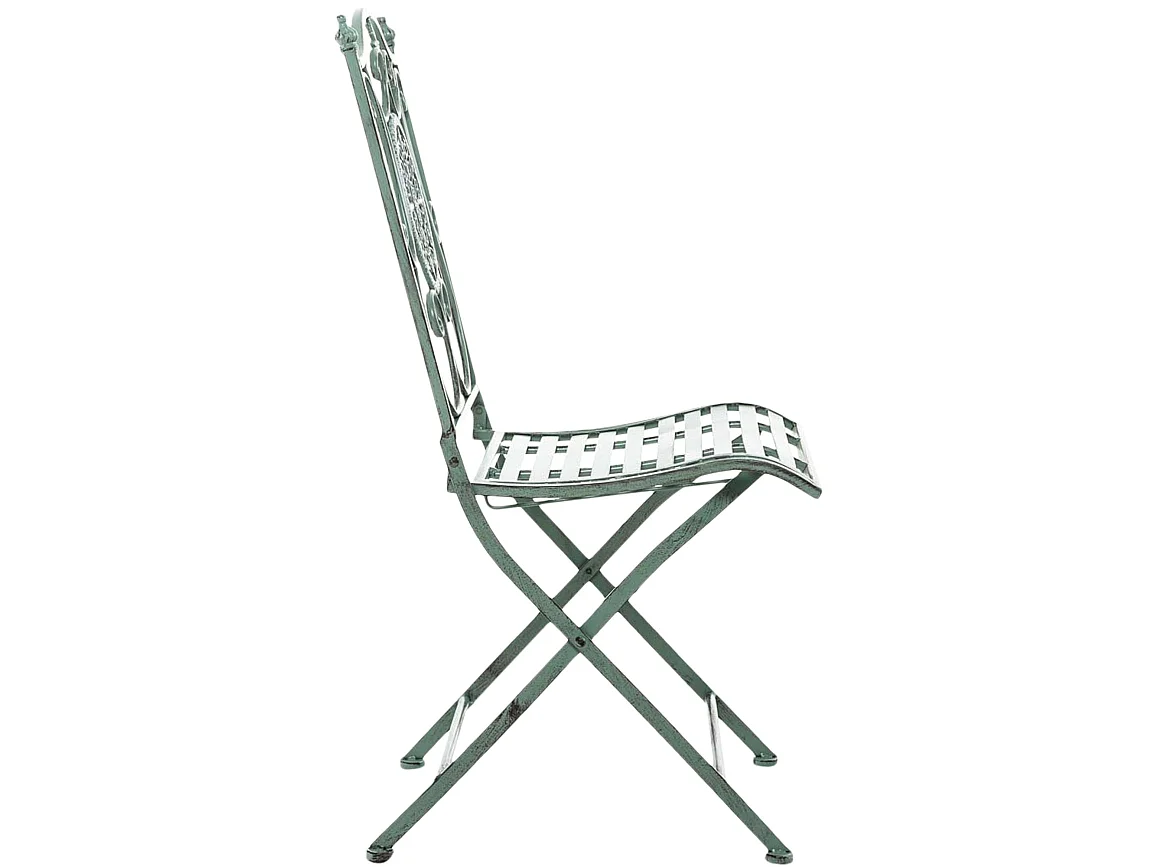 Chaises de jardin - Métal & Antique clair - Vert antique - Sibell
