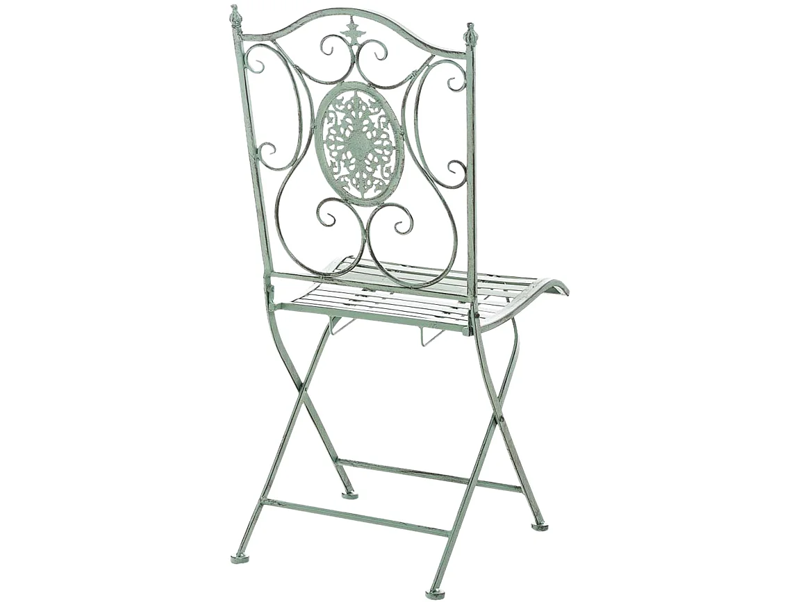 Chaises de jardin - Métal & Antique clair - Vert antique - Sibell