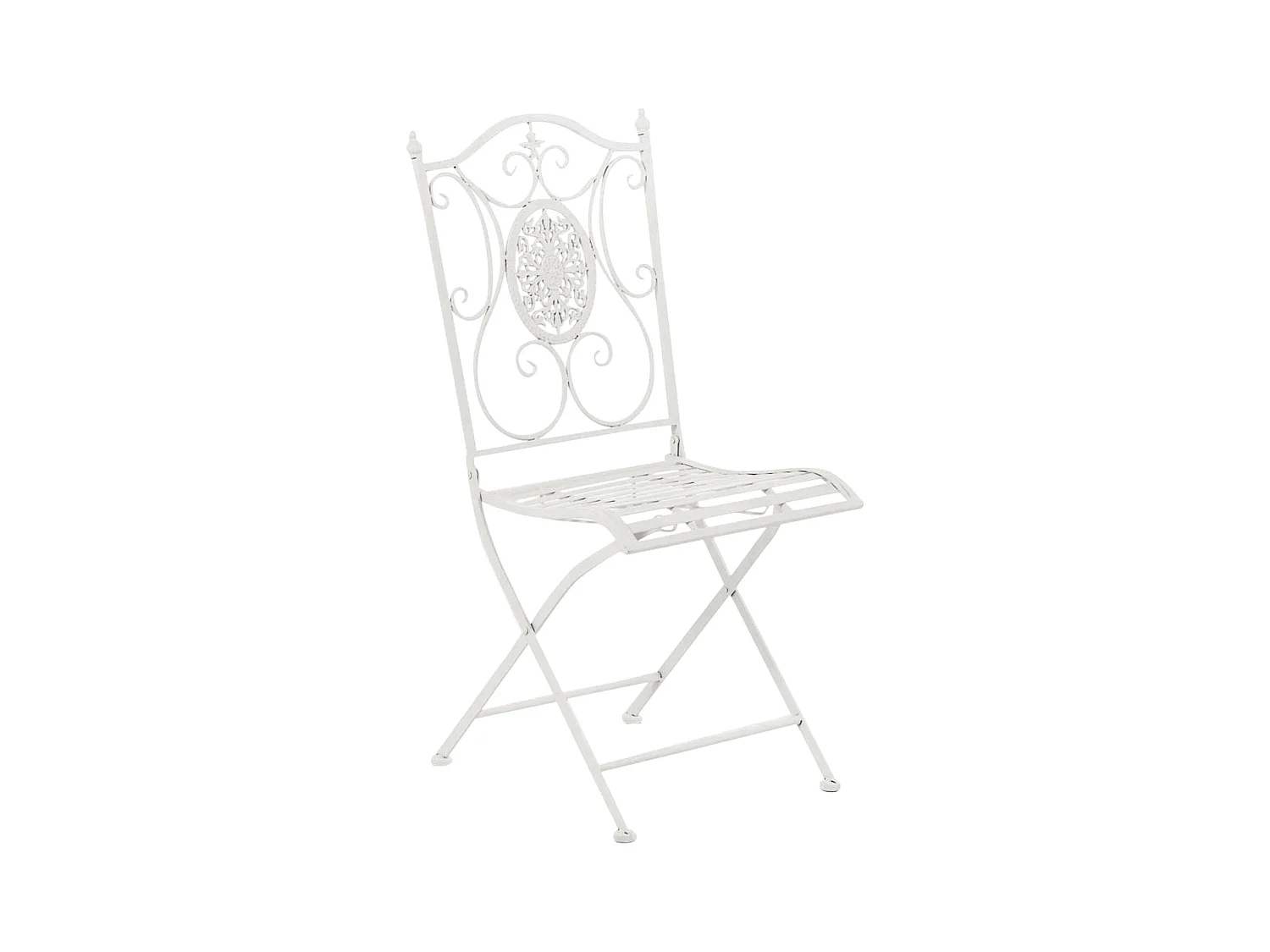Chaises de jardin - Métal - Blanc - Sibell