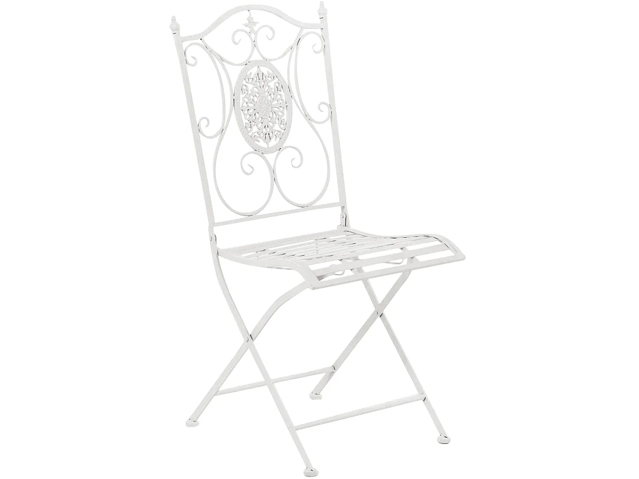 Chaises de jardin - Métal - Blanc - Sibell