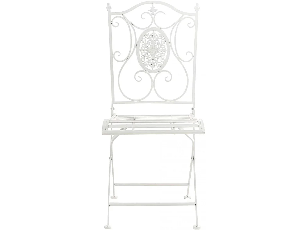 Chaises de jardin - Métal - Blanc - Sibell