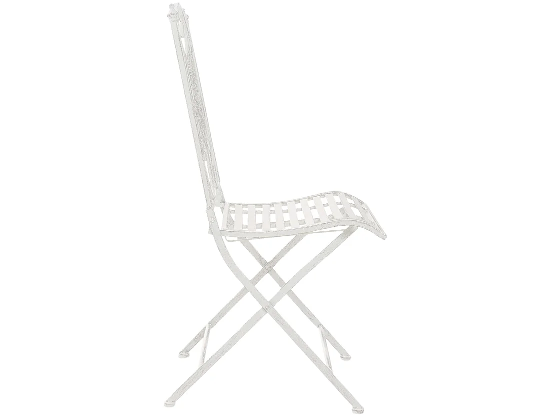 Chaises de jardin - Métal - Blanc - Sibell