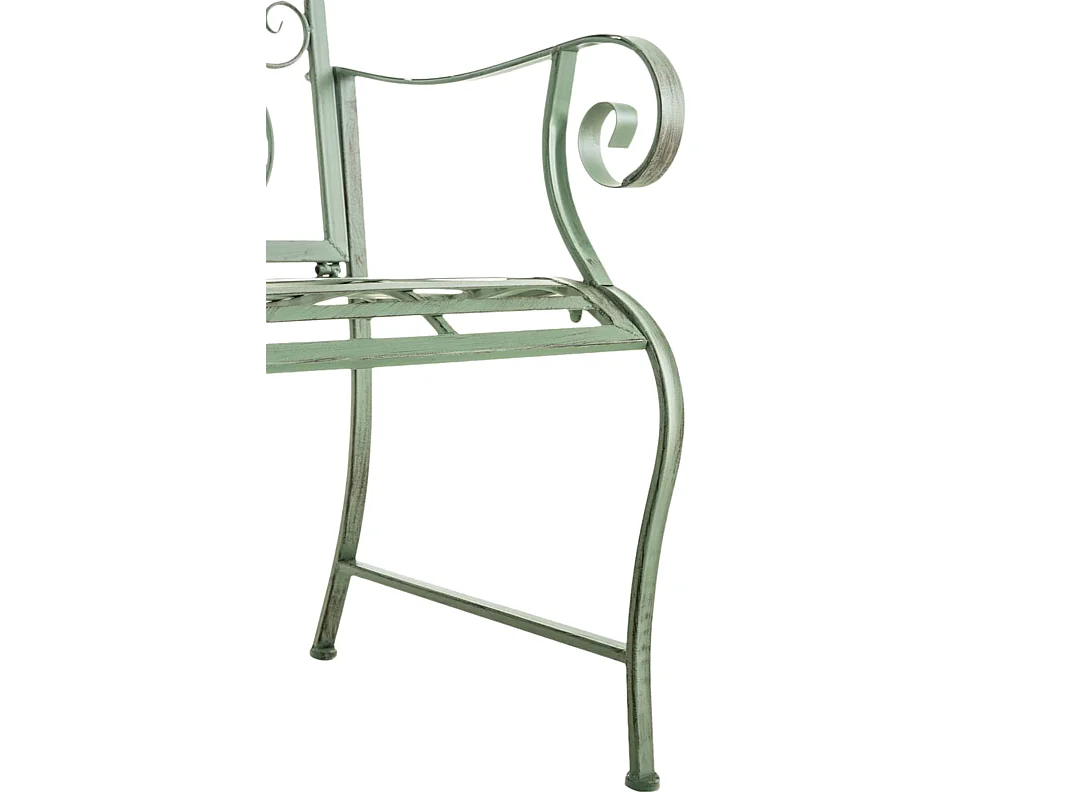 Lot de 2  Chaises de jardin - Métal - Vert antique - Punjab