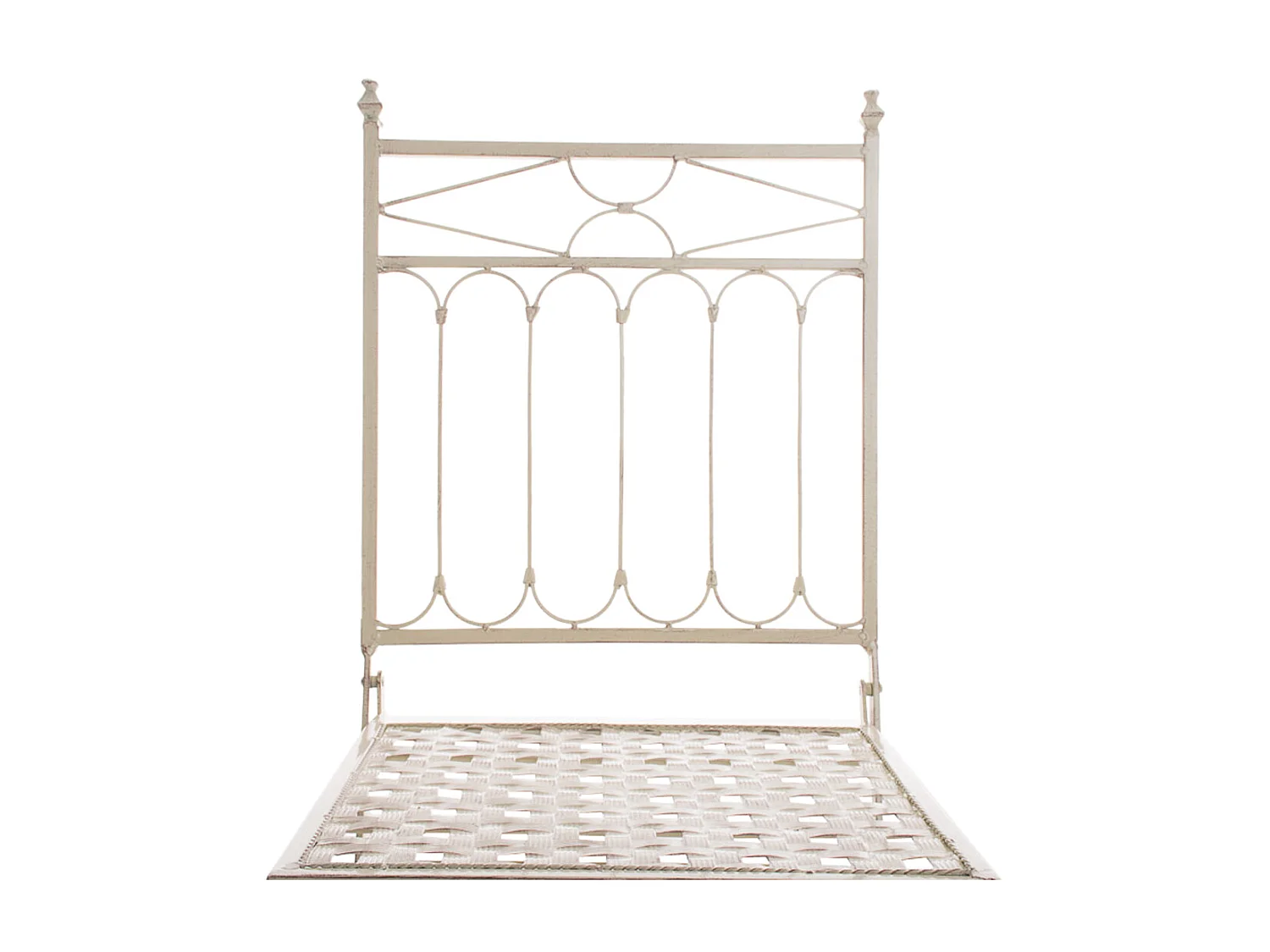 Lot de 2 Chaises de jardin - Métal & Métal - Crème antique - Asina