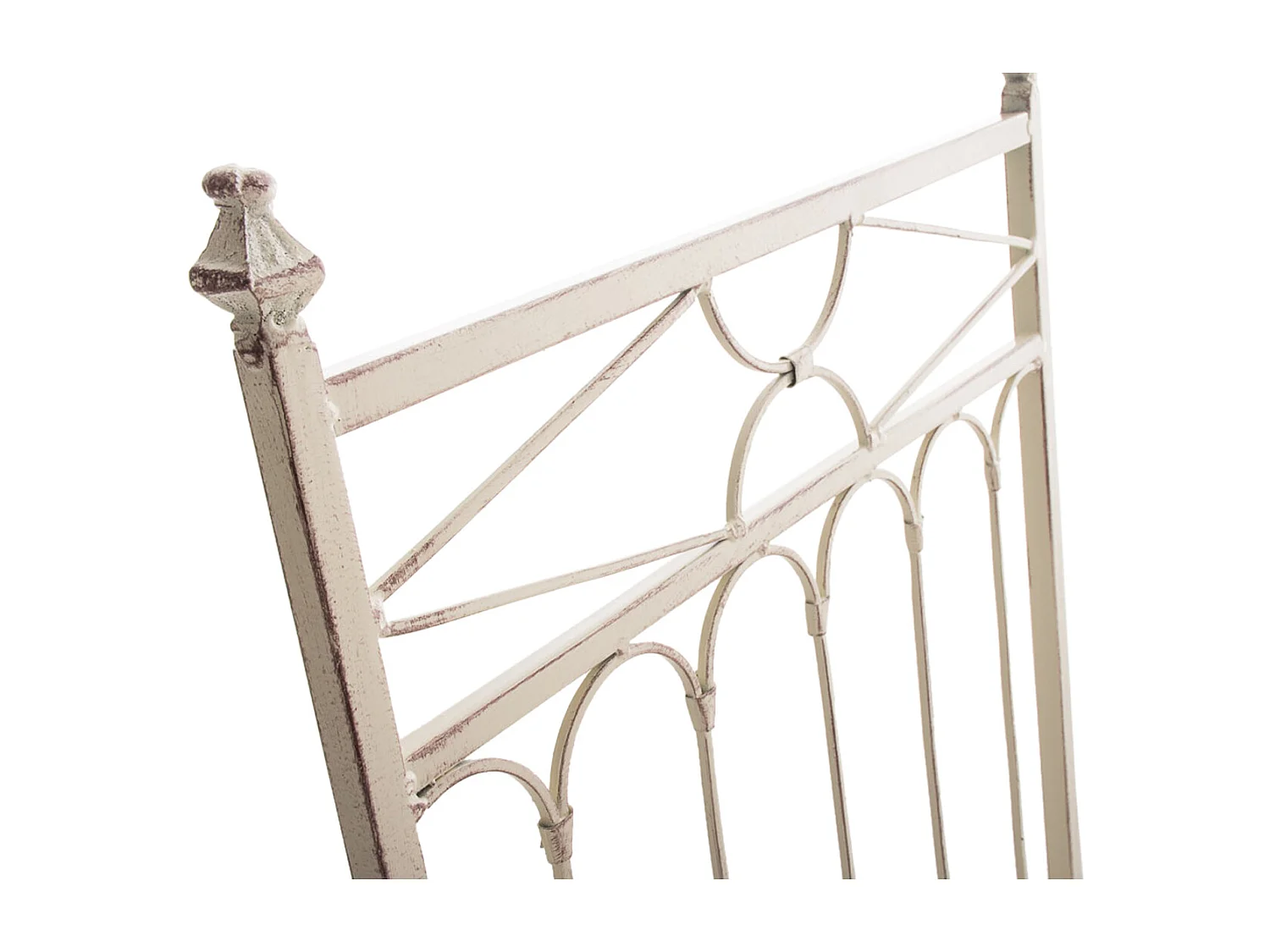 Lot de 2 Chaises de jardin - Métal & Métal - Crème antique - Asina