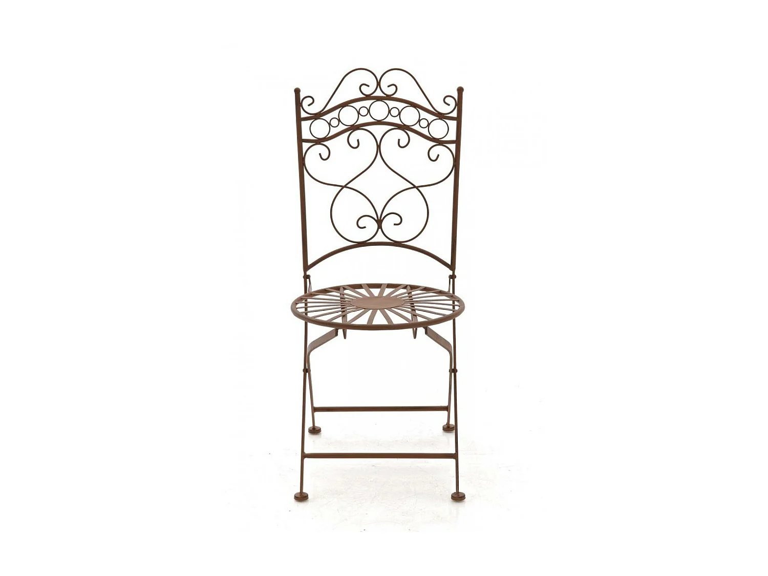 Chaises de jardin - Métal & Fer galvanisé - Marron antique - Indra