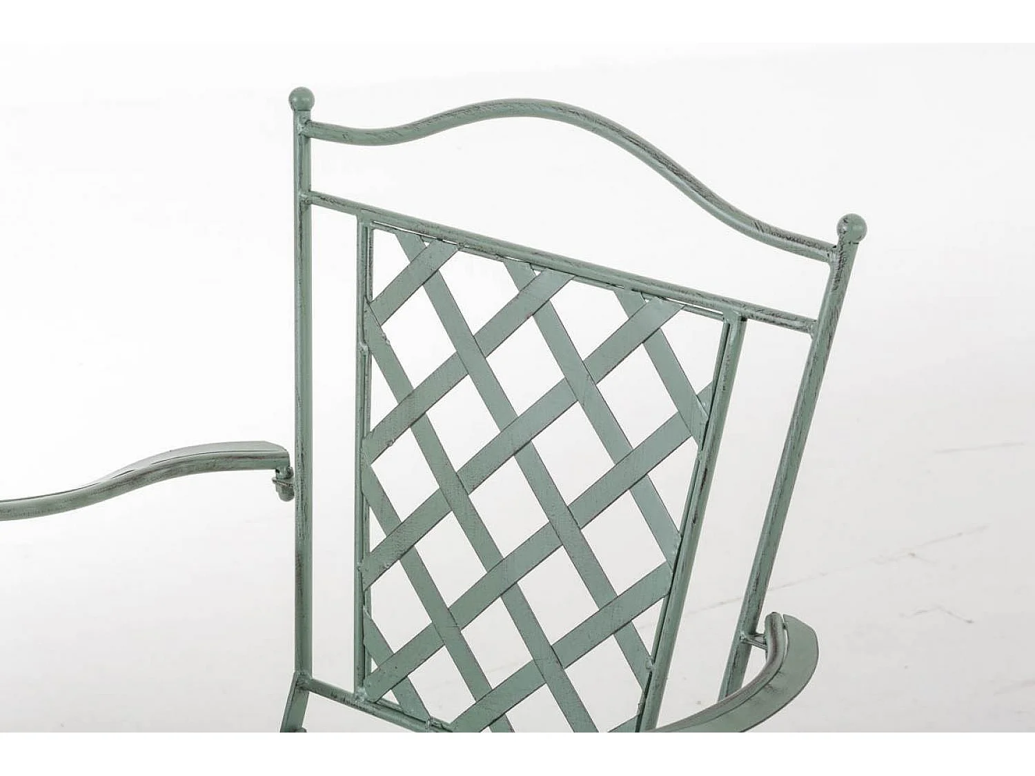 Chaises de jardin - Métal & Fer galvanisé - Vert antique - Adara