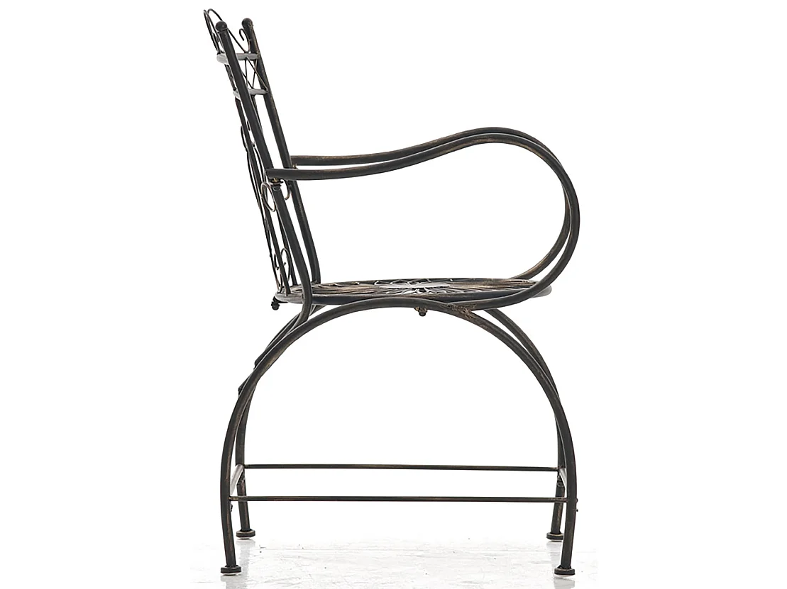 Lot de 2 Chaises de jardin - Métal & Métal - Bronze - Sheela