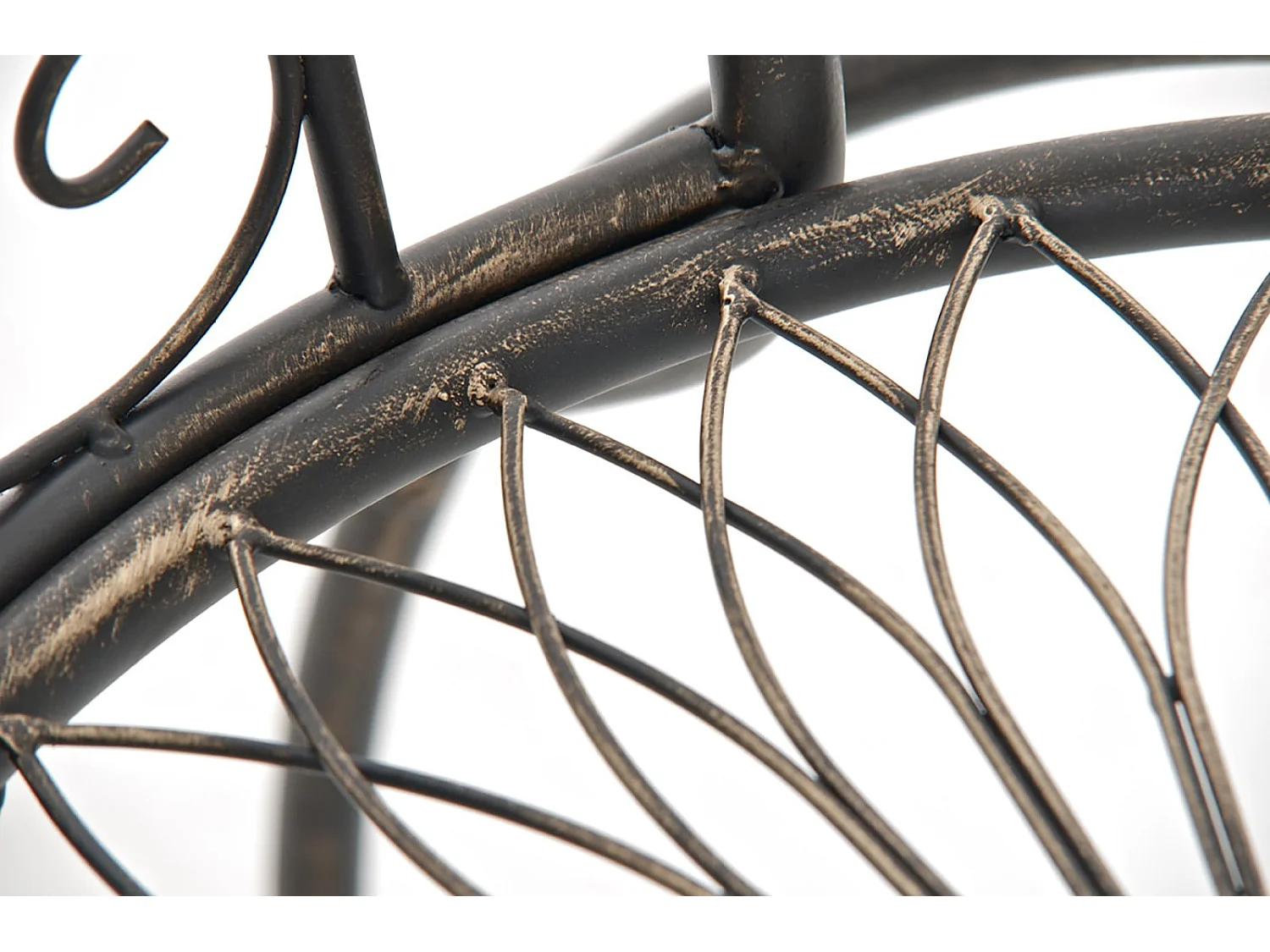 Lot de 2 Chaises de jardin - Métal & Métal - Bronze - Sheela