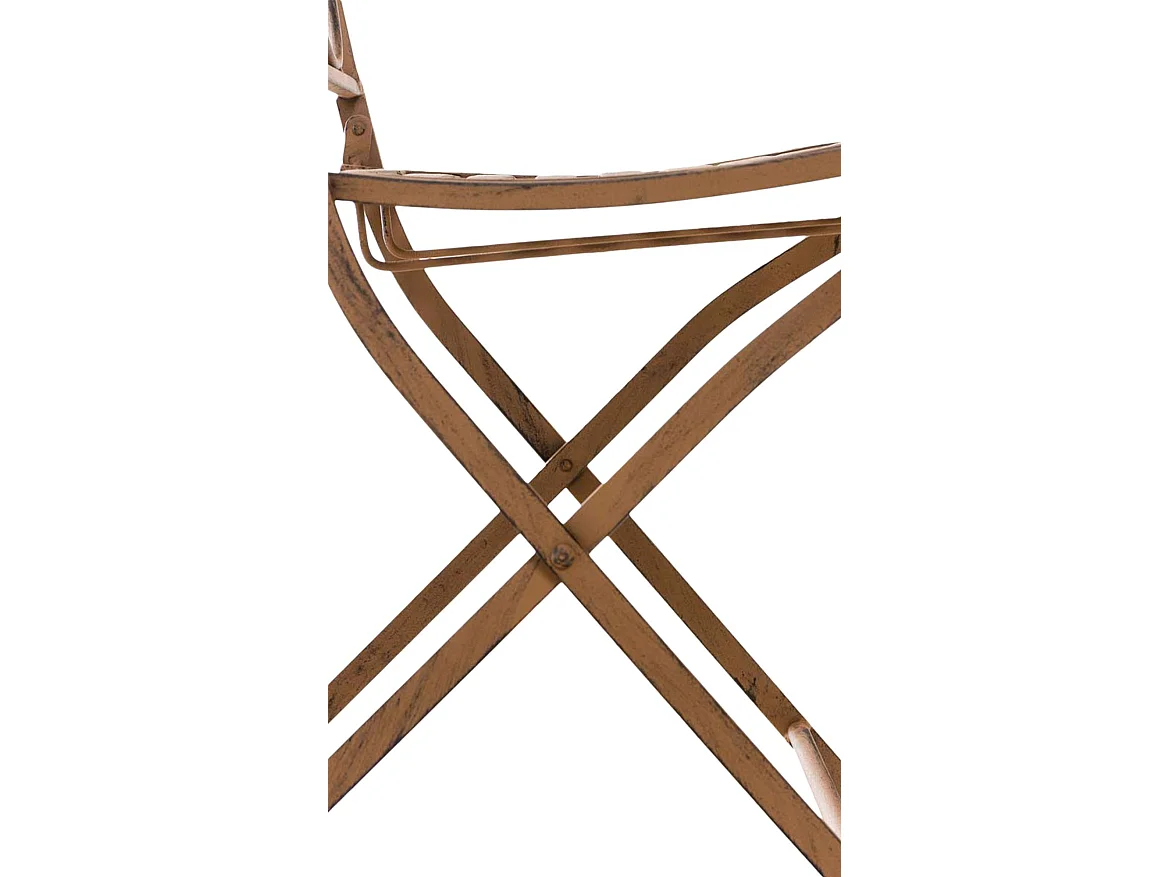 Chaises de jardin - Métal - Marron antique - Sibell