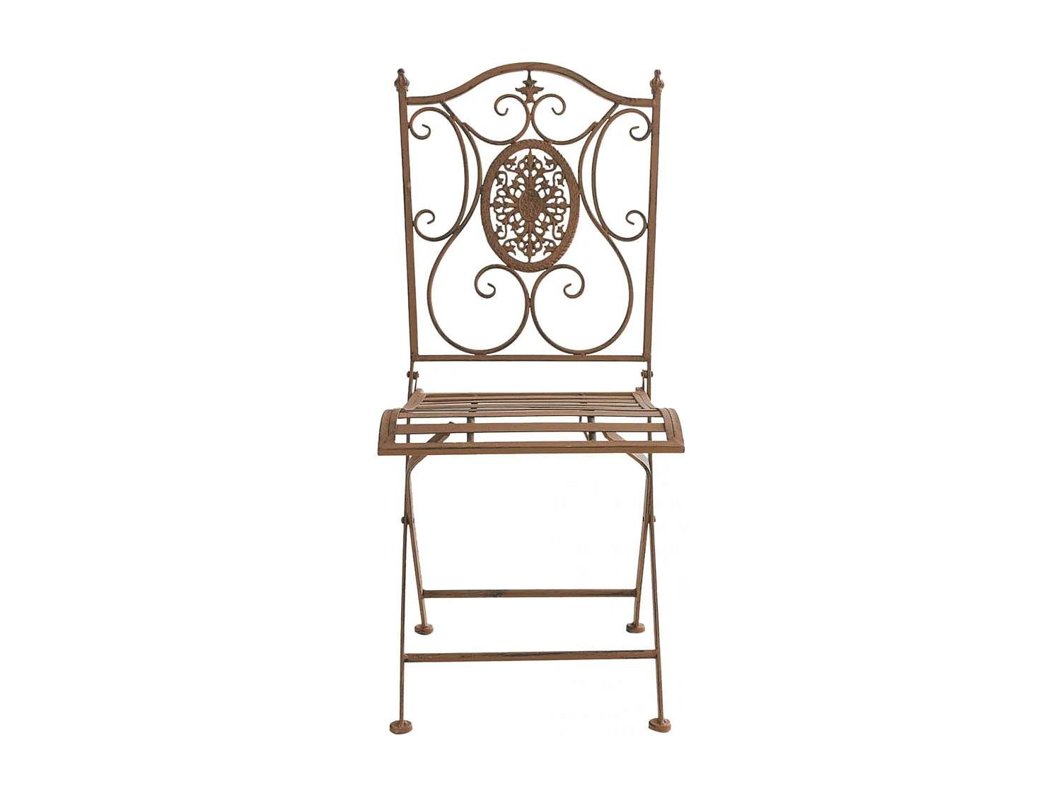 Chaises de jardin - Métal - Marron antique - Sibell
