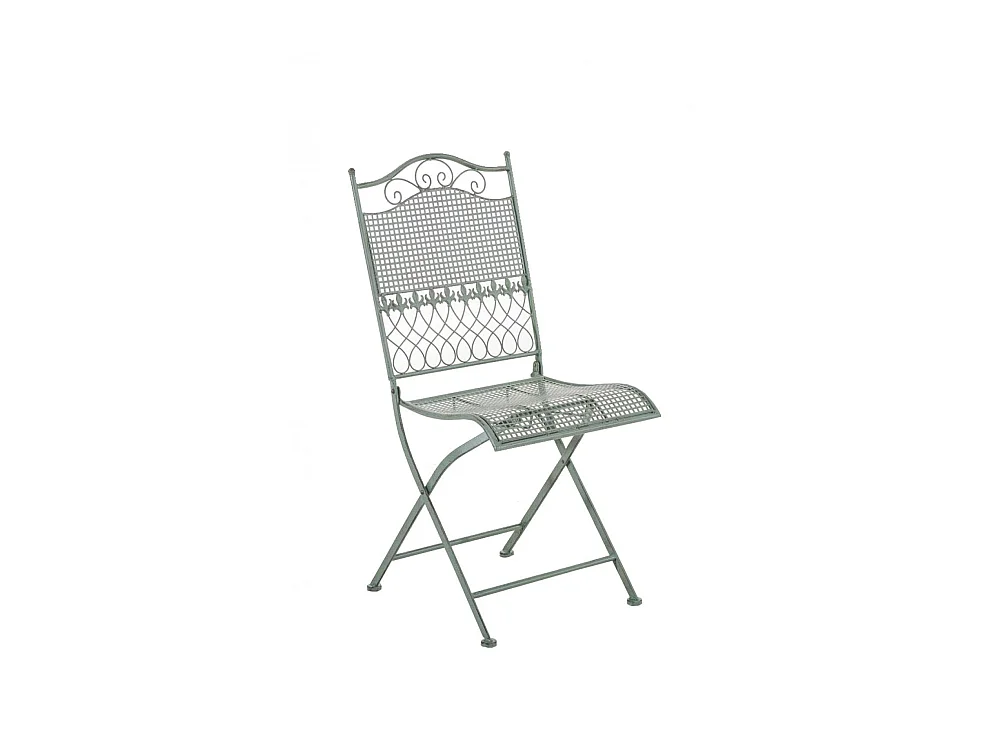 Chaises de jardin - Métal - Vert antique - Kiran