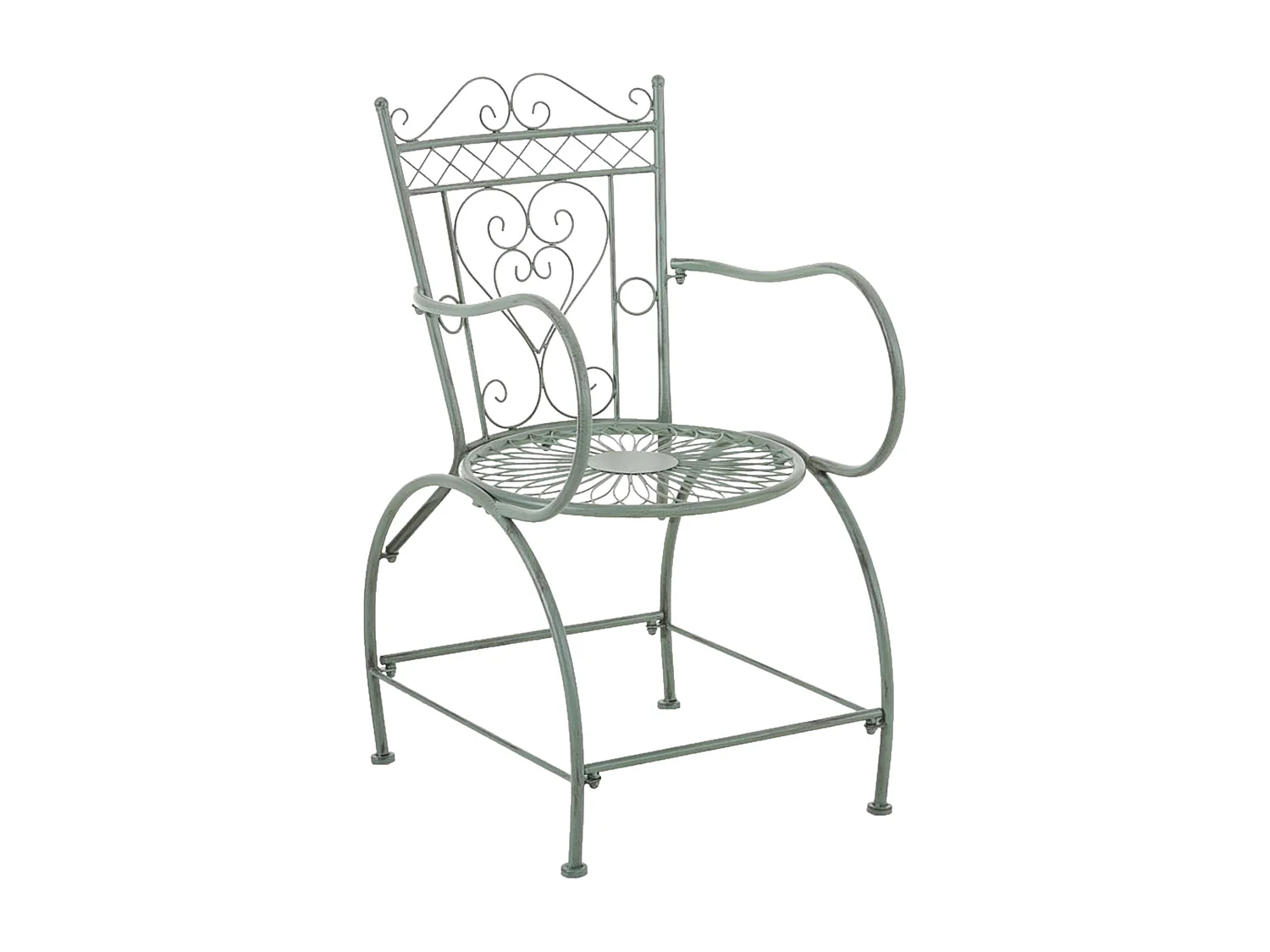 Chaises de jardin - Métal - Vert antique - Sheela