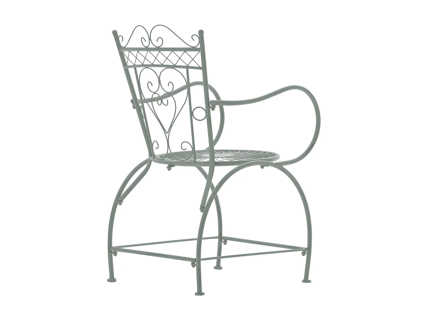 Chaises de jardin - Métal - Vert antique - Sheela