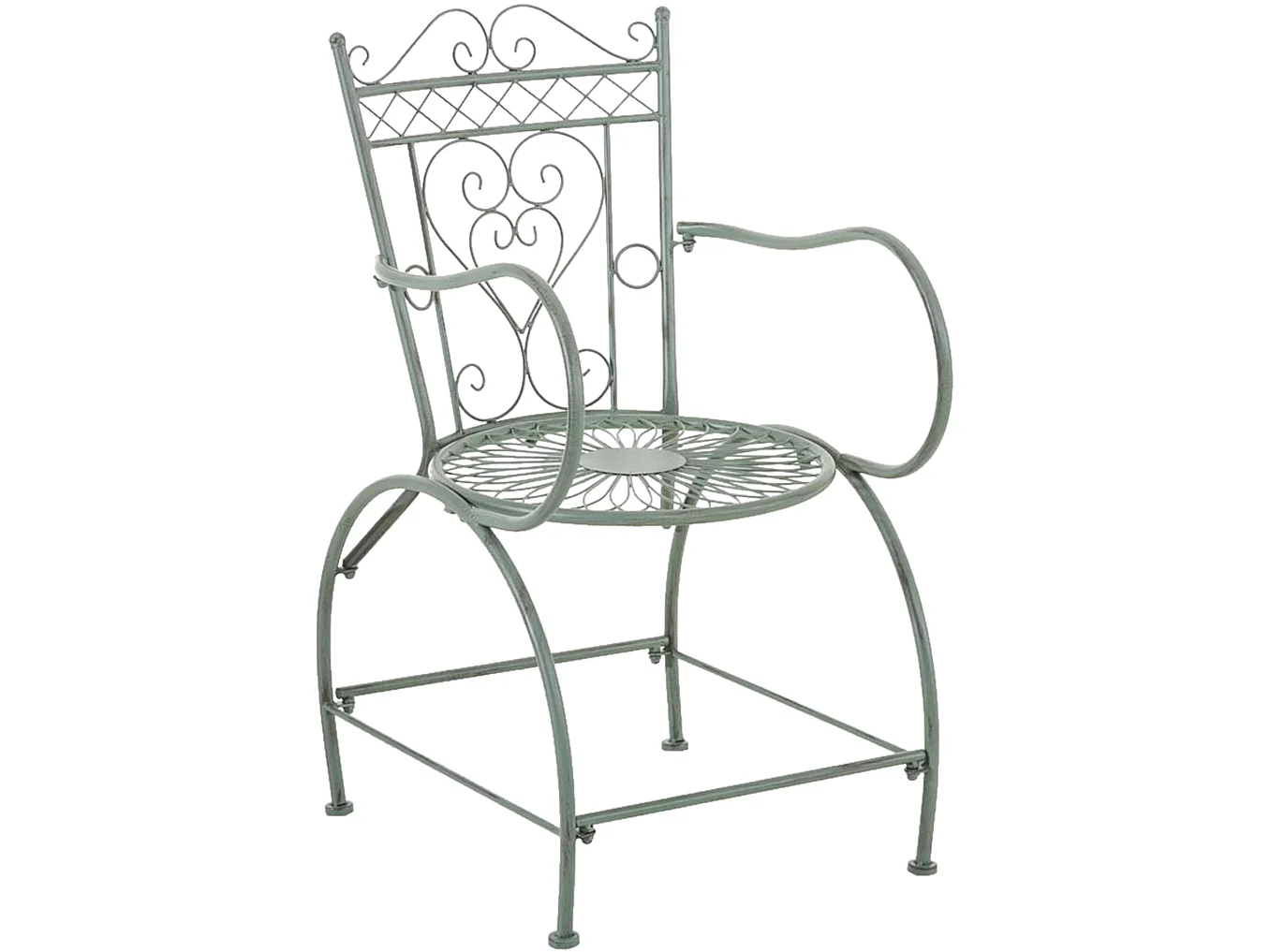 Chaises de jardin - Métal - Vert antique - Sheela