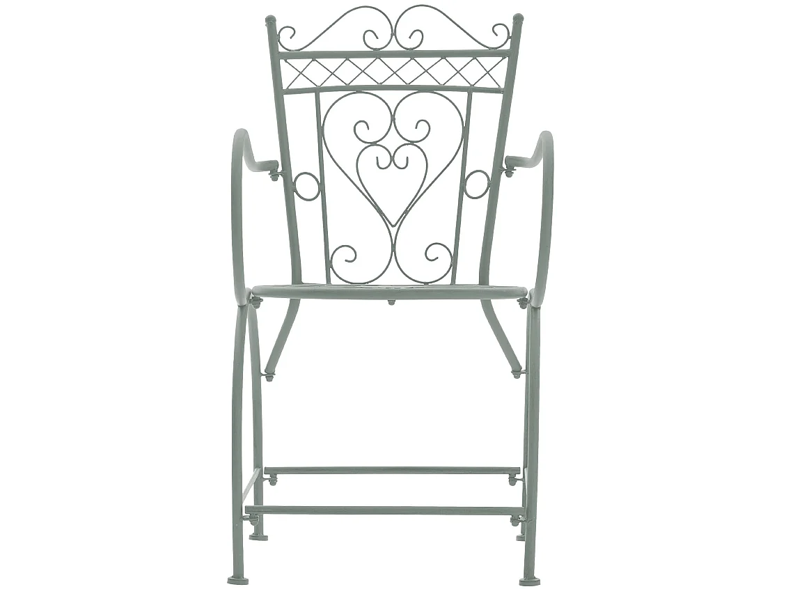 Chaises de jardin - Métal - Vert antique - Sheela