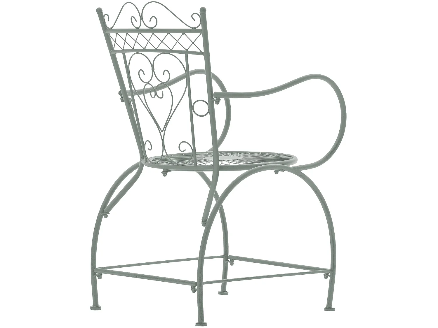 Chaises de jardin - Métal - Vert antique - Sheela