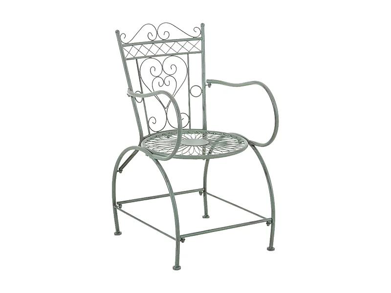 Tuinstoel - Metaal - antiek/groen - Sheela
