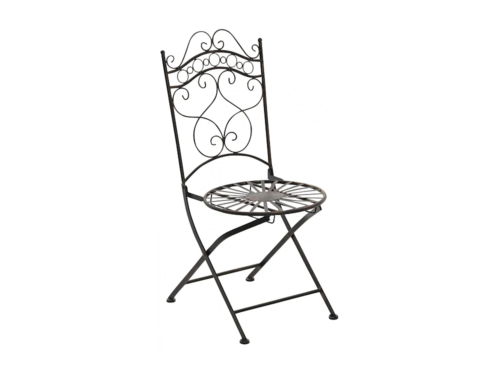 2er Set Gartenstühle - Metall & Galvanisiertes Eisen - bronze - Indra