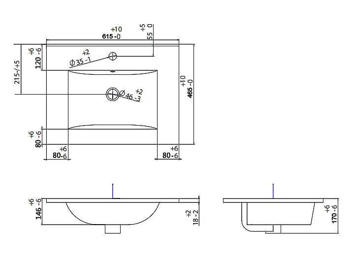 Meuble de salle de bain suspendu avec simple vasque - Coloris blanc - 60 cm - KAYLA