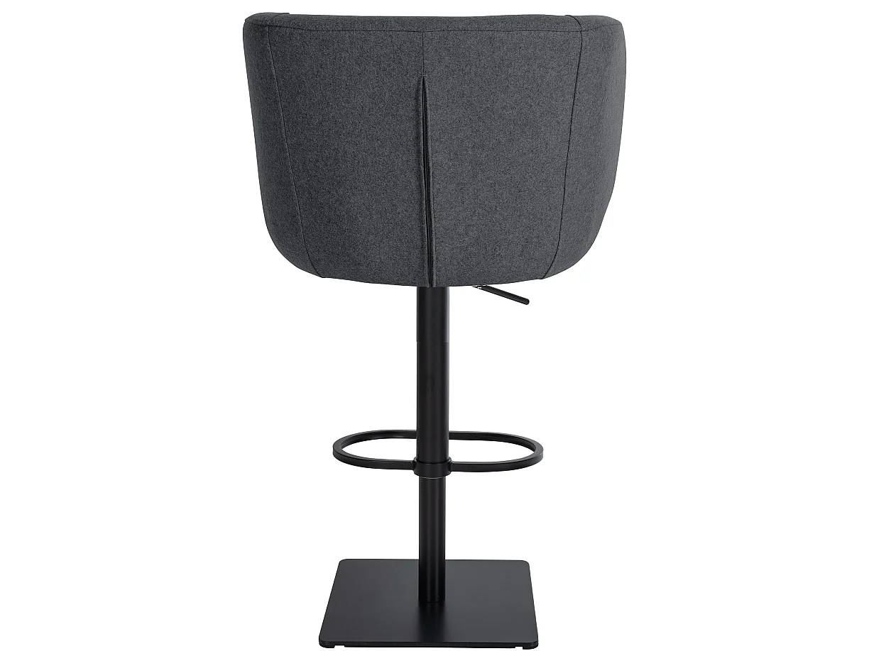 Tabouret de bar - Feutrine & Noir - Gris - Gambo