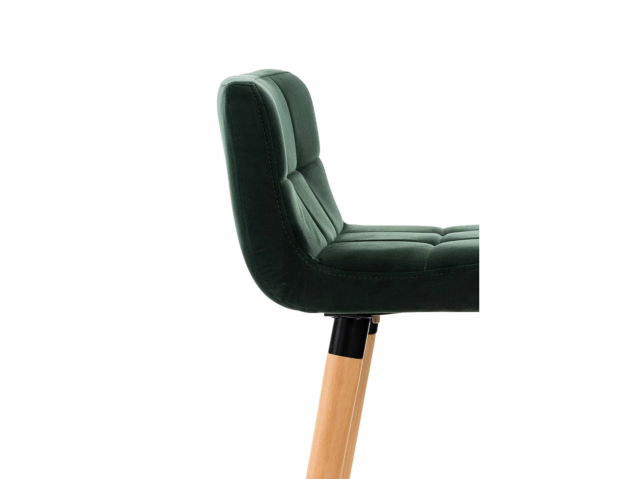 Set van 2 Barkruk - Fluweel & Hout - groen - Lincoln