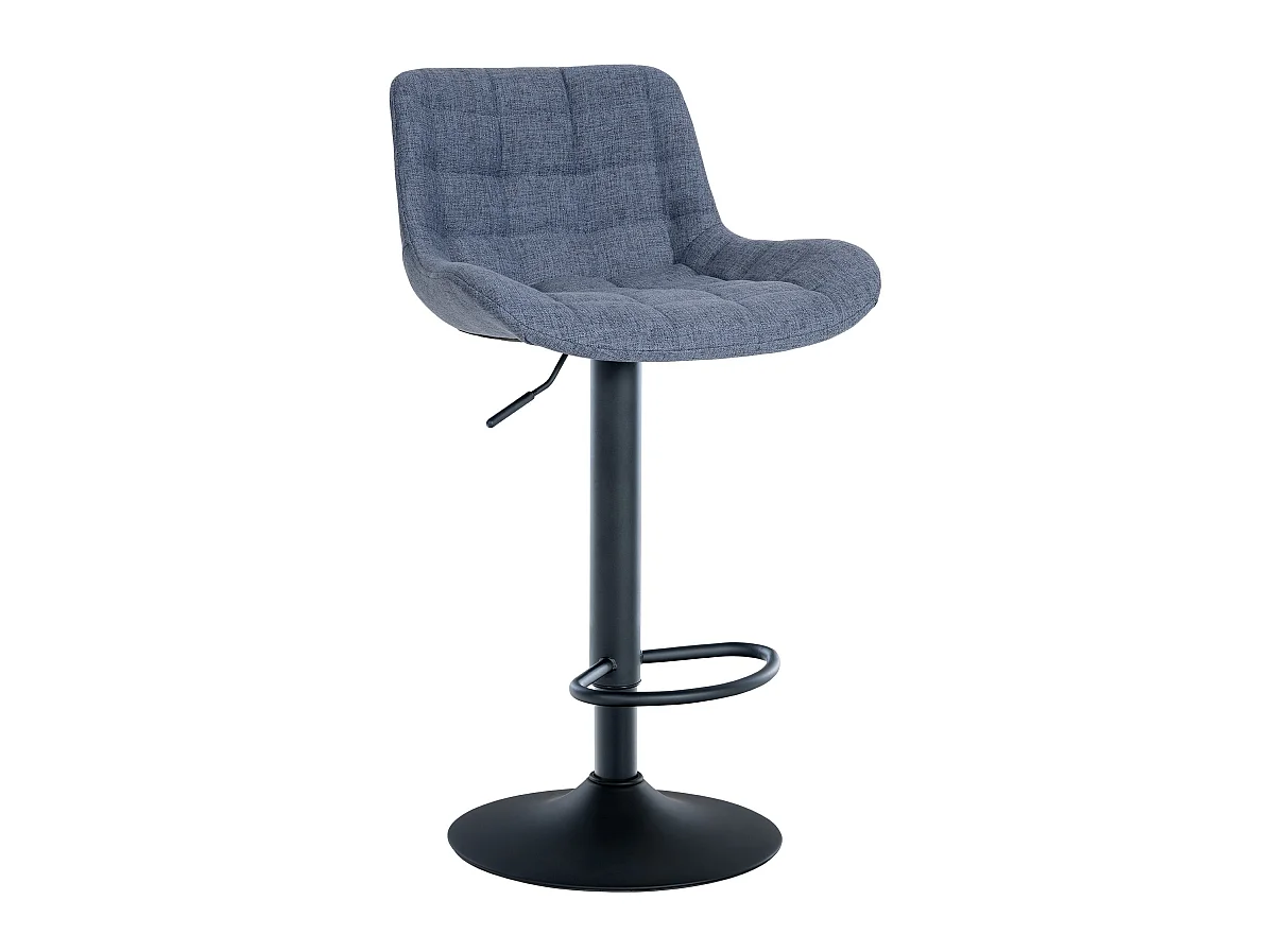 Tabouret de bar - Tissu - Bleu - Tover