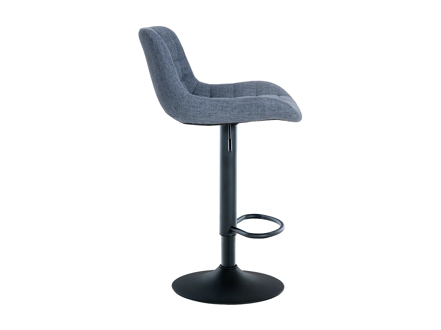 Barhocker - Stoff - blau - Tover