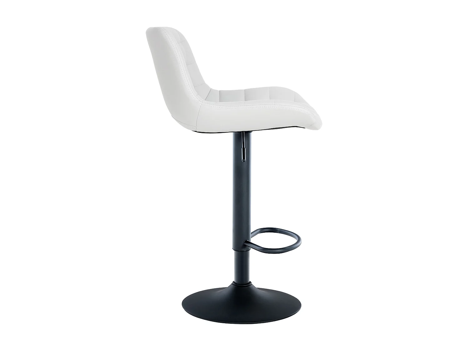 Barhocker - Kunstleder - weiß - Tover