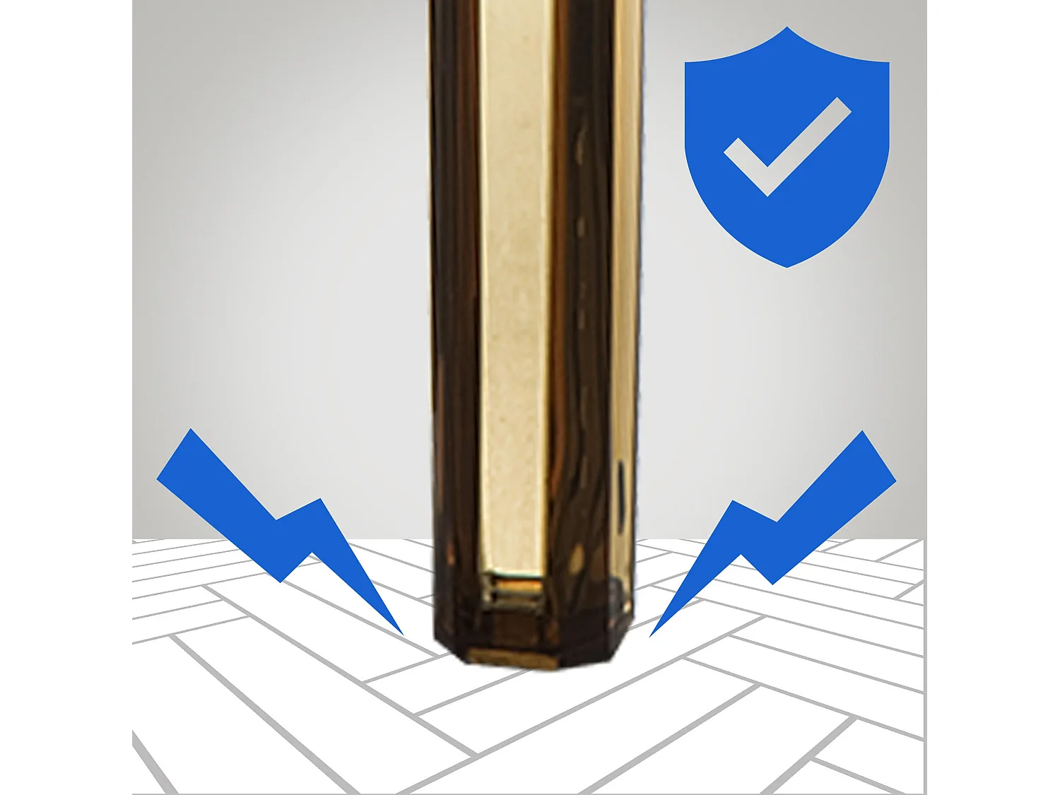 Set van 2  Barkruk - Kunststof & wit - barnsteen - Fox